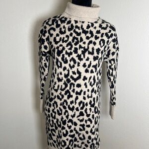 Leopard Print Long Sleeve Dress